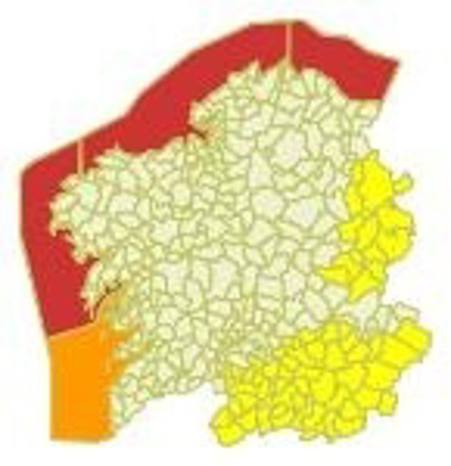 Alerta roja martes 24 de febrero en Galicia.