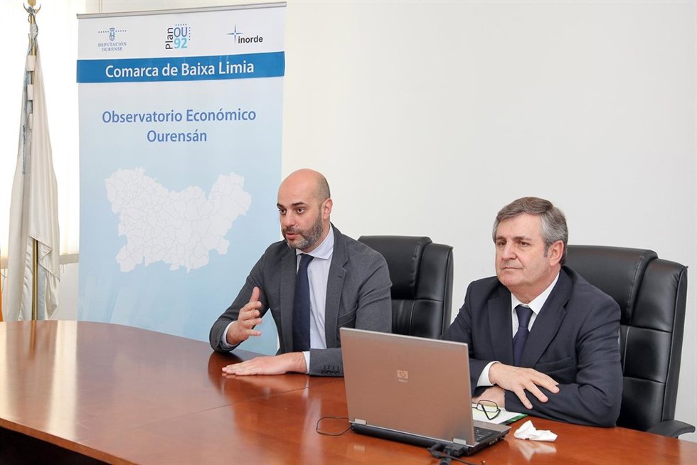 Alcalde de Bande, José Antonio Armada, y gerente de Inorde, José Manuel Rodrígue