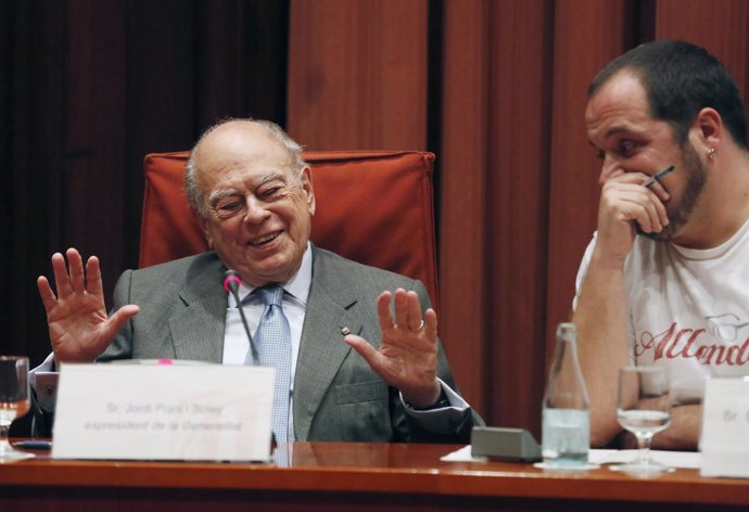 Jordi Pujol en la comisión de investigación del Parlament