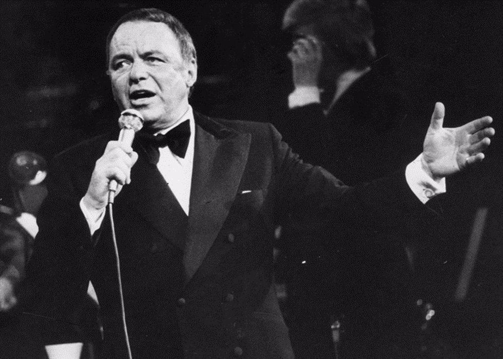 Cantante americano Frank Sinatra cien años de su nacimiento centenario 