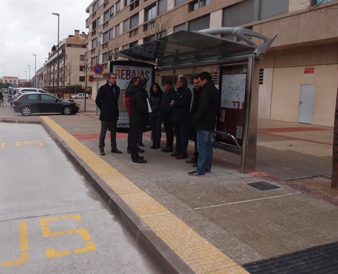 Imagen de una de las paradas arregladas