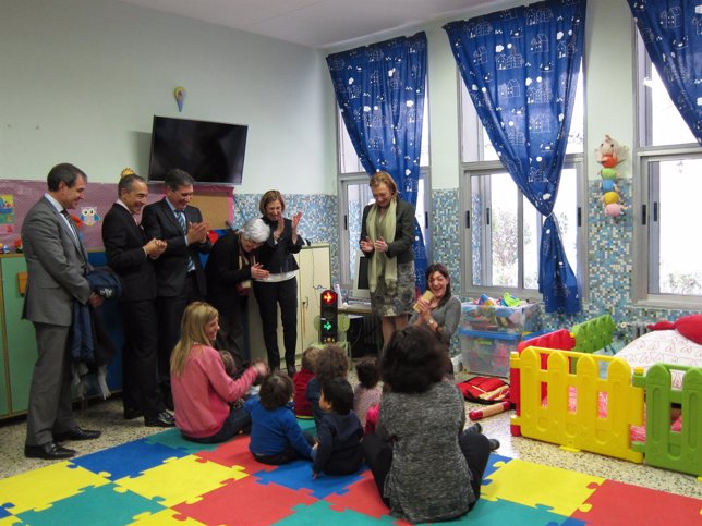 Rudi ha visitado este martes el Colegio La Purísima de Zaragoza