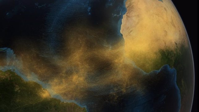 Flujo de polvo del Sáhara al Amazonas