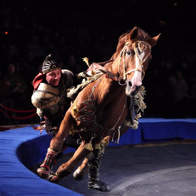 Troupe Muratov, volteo a cavallo, de la compañía rusa que actuará en Figueres
