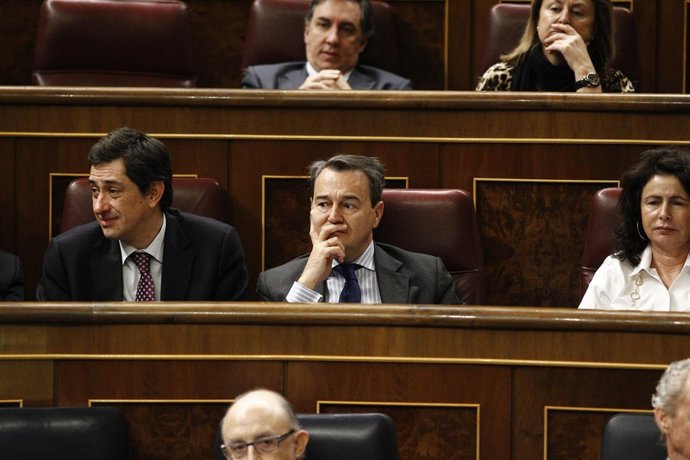 Antonio Gallego y Agustín Conde en el Grupo Popular