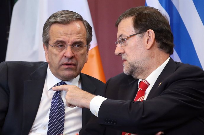 Mariano Rajoy con Samaras