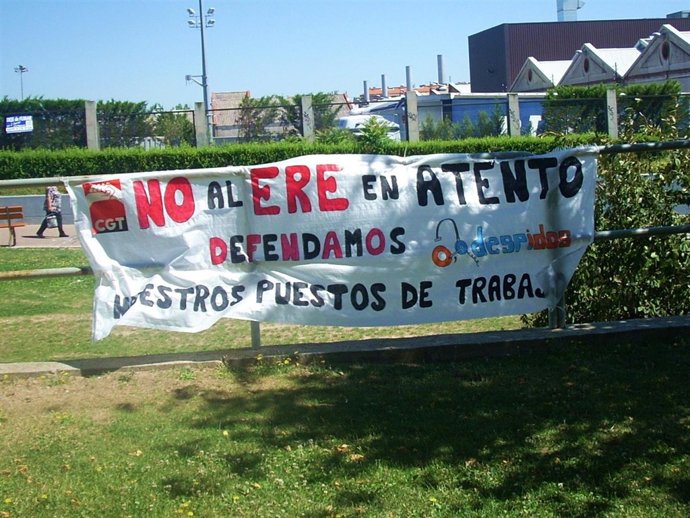 Afectados del ERE de Atento