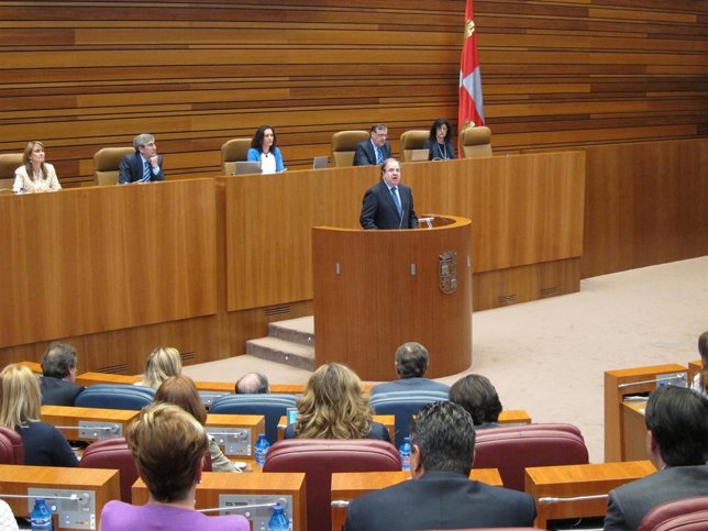 Juan Vicente Herrera, durante el Debate de Política General
