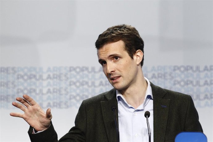 Pablo Casado en Génova