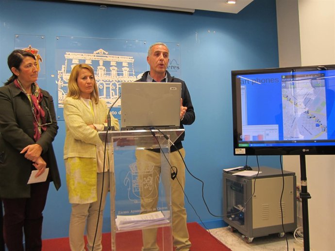 Presentación del nnuevo sistema de riego inteligente de Cáceres