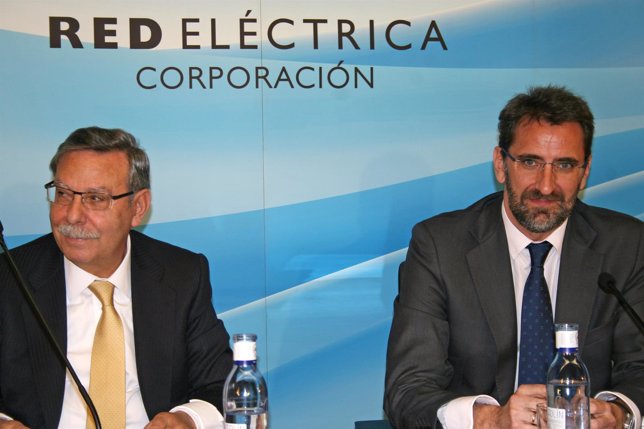 El presidente de REE, José Folgado, y el director financiero, Juan Lasala