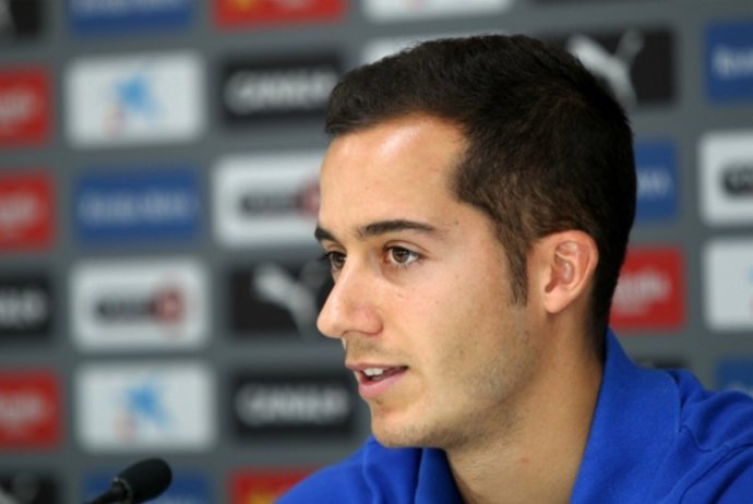 Lucas Vázquez en rueda de prensa