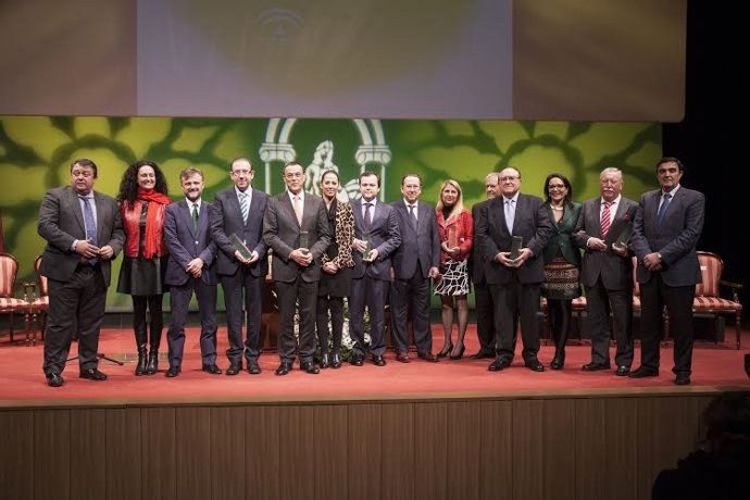 Entrega de premios de la Junta por el 28F en Aracena (Huelva).