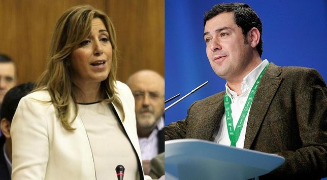 Foto conjunta de Susana Díaz y Juan Manuel Moreno