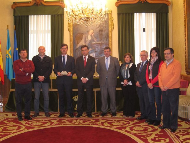 Pedro Sanjurjo, en el centro