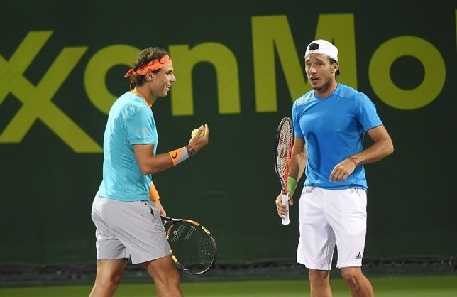Rafael Nadal y Juan Mónaco.