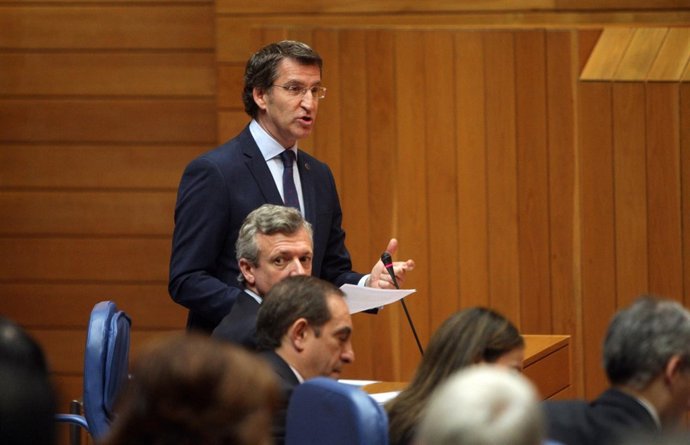  Alberto Núñez Feijóo en el Parlamento de Galicia