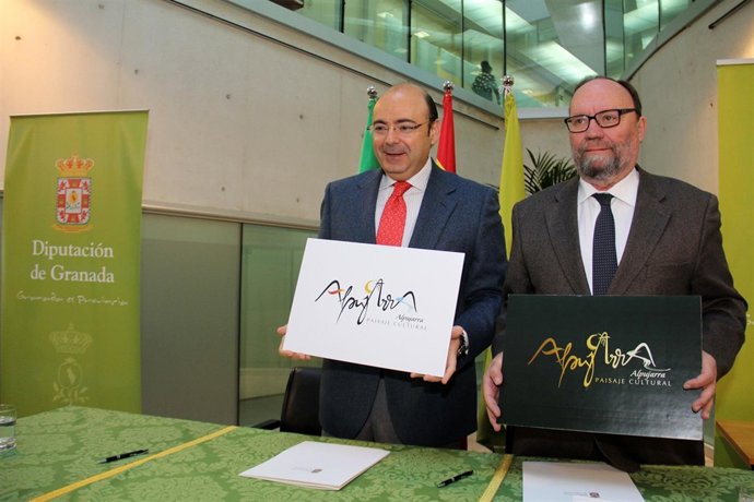 Sebastián Pérez y el rector de la UGR, Francisco González Lodeiro