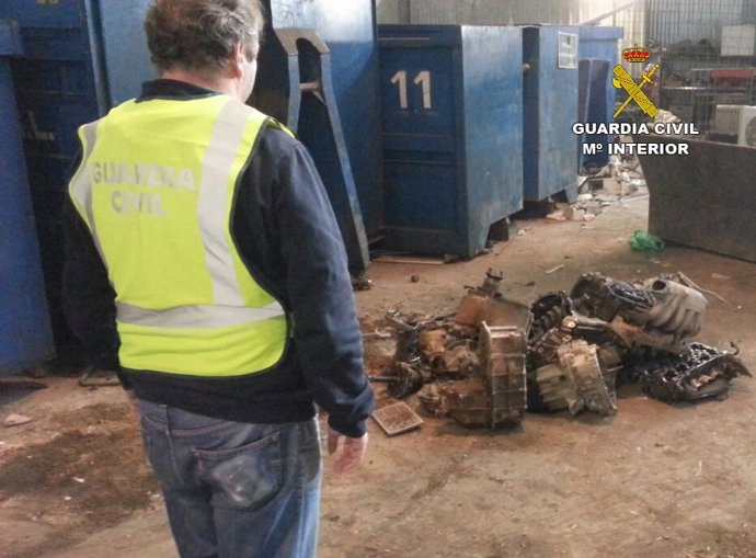 Cajas de cambio robadas