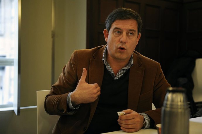 OURENSE:25/02/2015: EL SECRETARIO GENERAL DEL PSdeG-PSOE, XOSÉ RAMÓN GÓMEZ BESTE