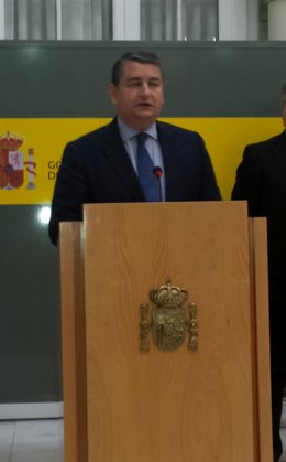 Antonio Sanz en su primera rueda de prensa