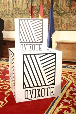 Logotivo IV centenario de la publicación del Quijote.