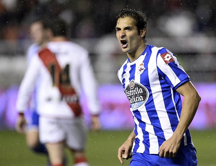 Celso Borges, tras marcar un doblete en su debut con el Deportivo