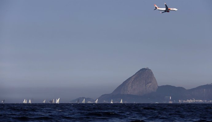 Río de Janeiro bahía, pruebas para los Juegos Olímpicos