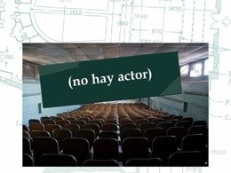Cartel de la obra 'No hay actor'