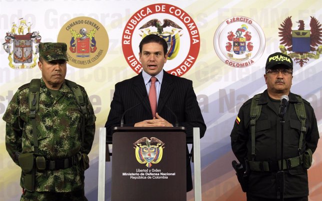 El ministro de defensa colombiano Juan Carlos Pinzón