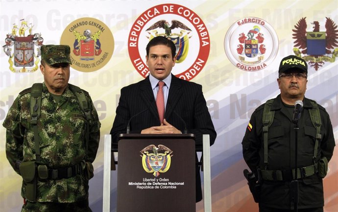 El ministro de defensa colombiano Juan Carlos Pinzón