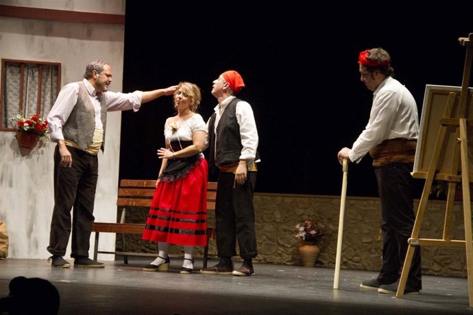 Representación de 'La Dolorosa', dirigida por Fernando Vázquez Ortíz. 