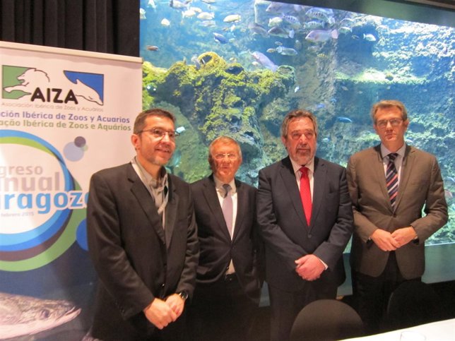 Belloch inaugura el congreso anual de AIZA en el Acuario Fluvial de Zaragoza