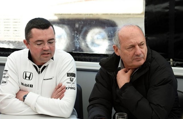 Eric Boullier y Ron Dennis (McLaren-Honda)