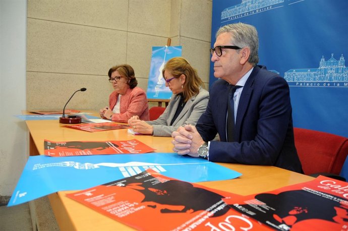 Sánchez, Cabello y Pineda en la presentación