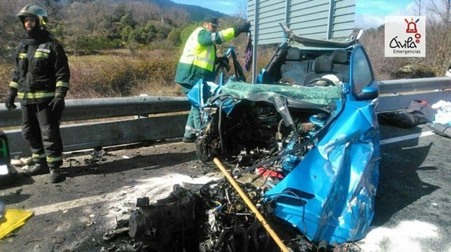 Imagen del siniestro de El Tiemblo