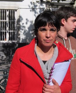 Teresa Rodríguez, candidata de Podemos a la Presidencia de la Junta de Andalucía