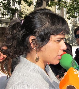 Teresa Rodríguez, candidata de Podemos a la Presidencia de la Junta