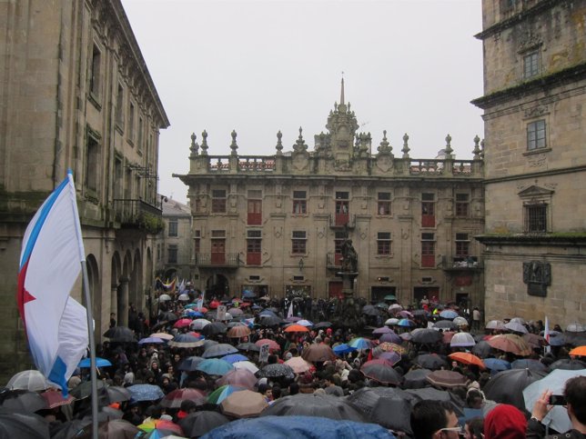 Manifestación de estudiantes en Santiago