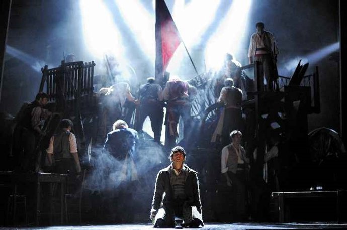 Un instante del musical Los miserables