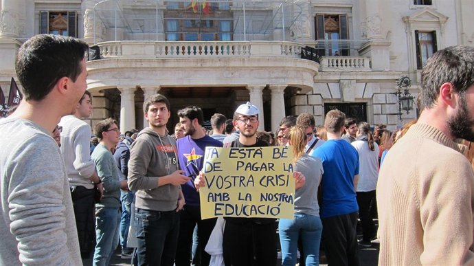 Manifestación estudiantes valencia