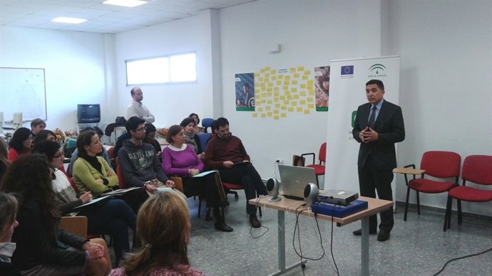 Gaspar Llanes en el CADE de Dos Hermanas.