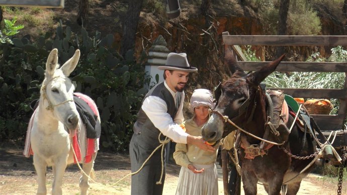 Rodaje de la película 'La luz con el tiempo dentro' de Juan Ramón Jiménez.