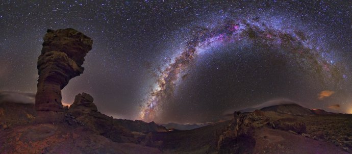 Imagen de la Vía Láctea desde el Teide
