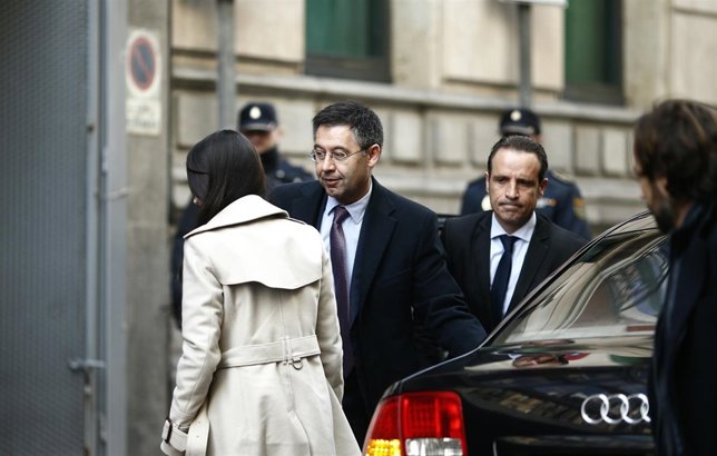 Josep María Bartomeu llega a la Audiencia Nacional