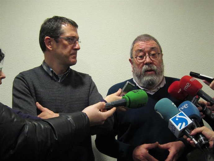Javier Lecumberri y Cándido Méndez.