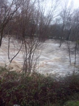 Desbordamiento del río en La Penilla