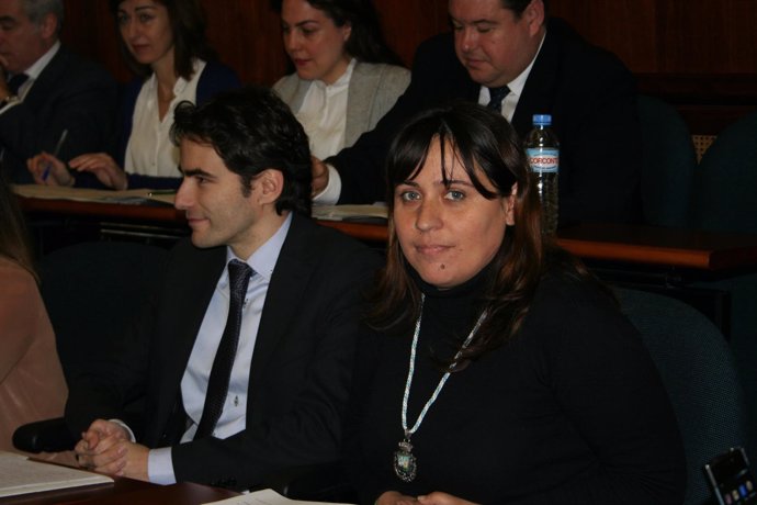 Ruth Carrasco tras su toma de posesión como concejala del PSOE