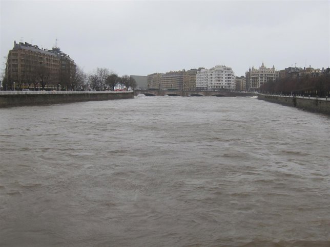 El río Urumea en San Sebastián.