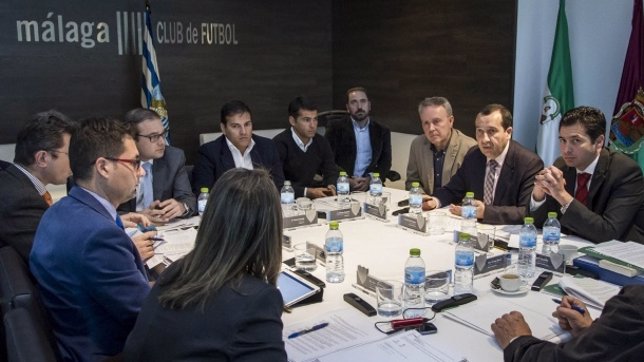 Ayuntamiento, Junta y MálagaCF reunión sobre La Academia